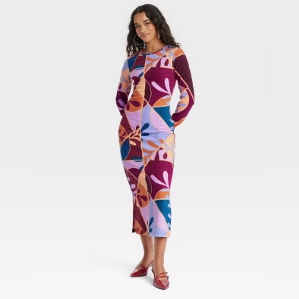Latino Heritage Month Long Sleeve Midi Bodycon Sweater Dress from Target